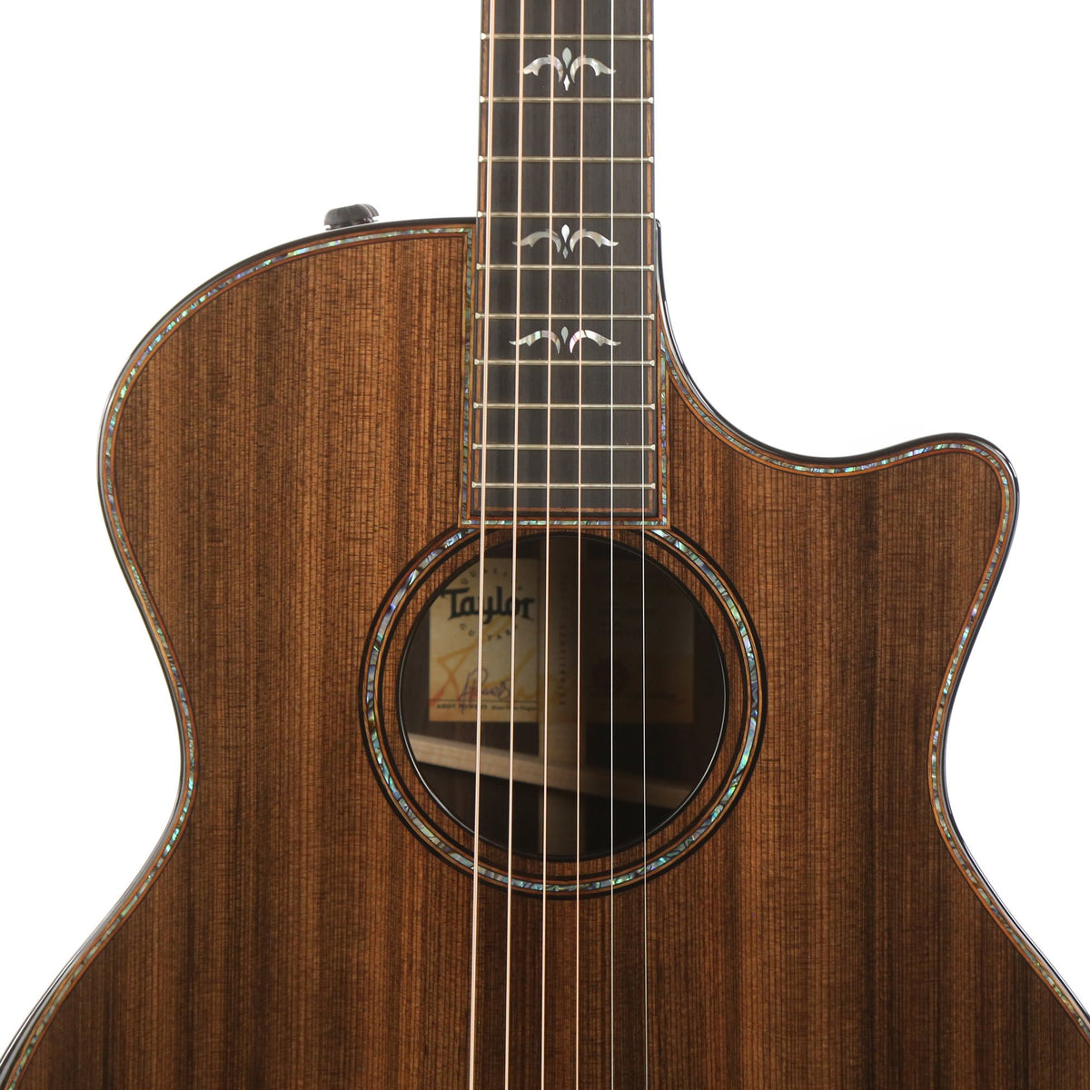 Taylor 914ce LTD Acoustic-Electric Sinker Redwood Top and Macassar Ebony — 5