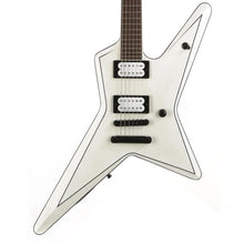 Jackson USA Signature Gus G. Star Satin White with Black Pinstripes