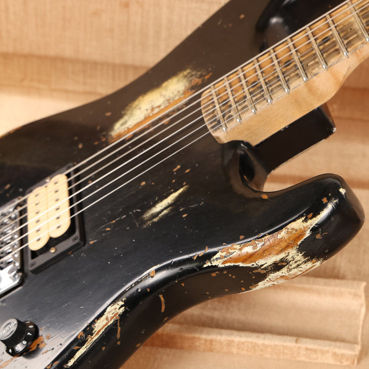 Fender Custom Shop ZF Stratocaster Heavy Relic Black over Graffiti Yellow