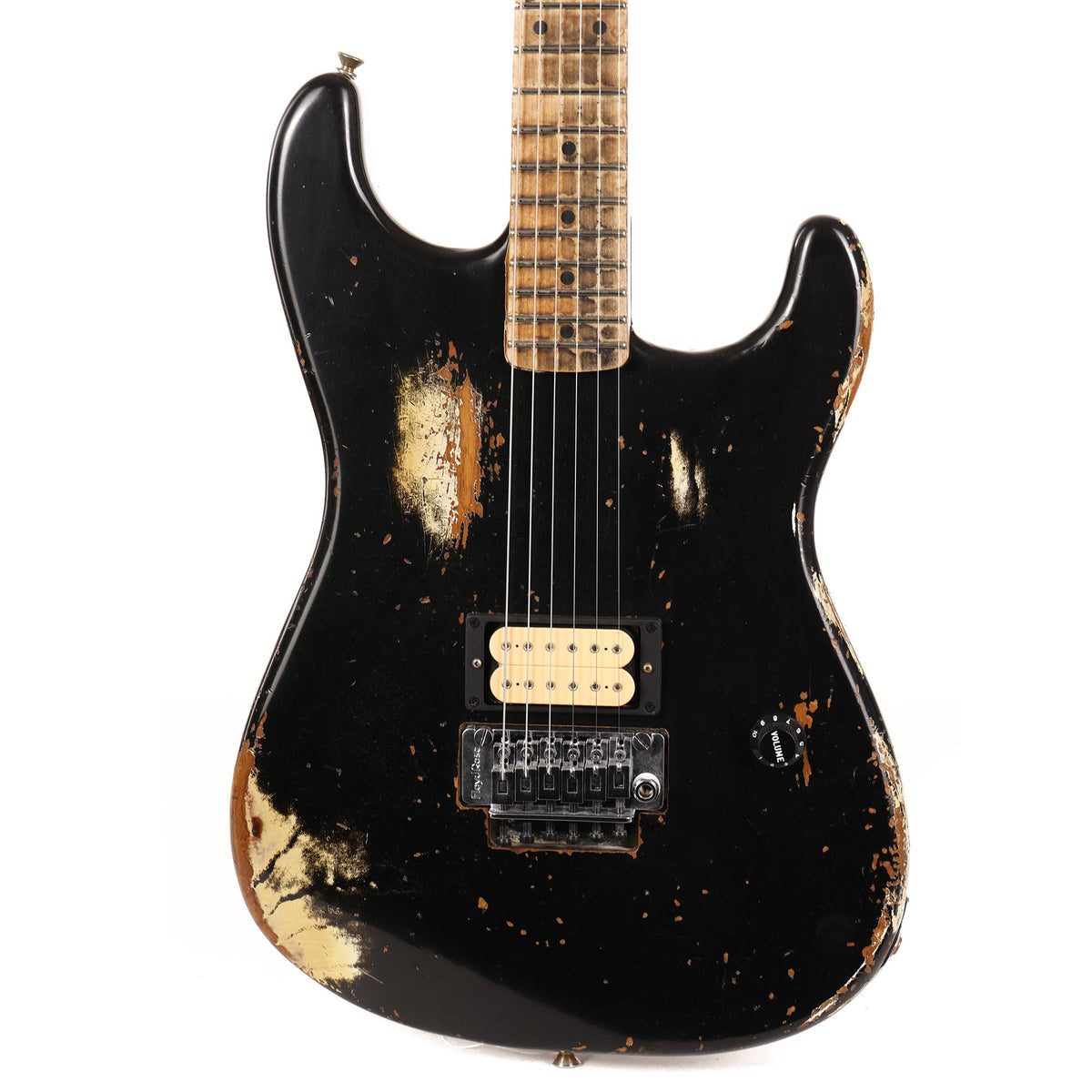Fender Custom Shop ZF Stratocaster Heavy Relic Black over Graffiti Yellow — 1