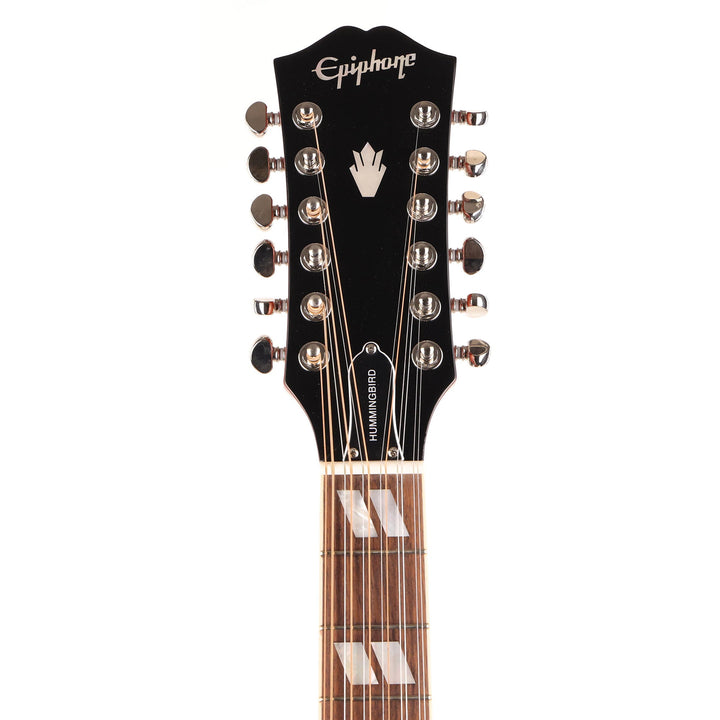 Epiphone Inspired by Gibson Hummingbird 12-String Acoustic-Electric Aged Cherry Sunburst Gloss