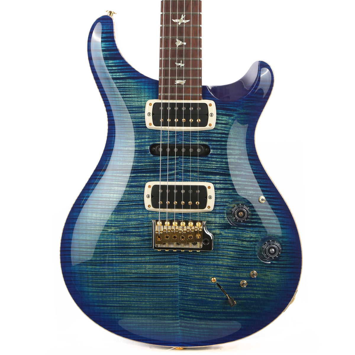 PRS Experience 2020 Modern Eagle V River Blue Burst — 1