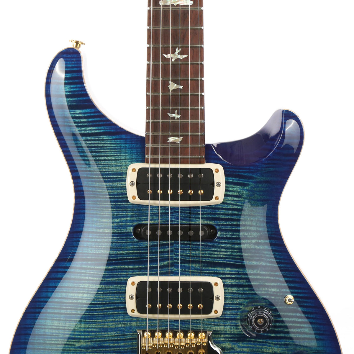 PRS Experience 2020 Modern Eagle V River Blue Burst — 6