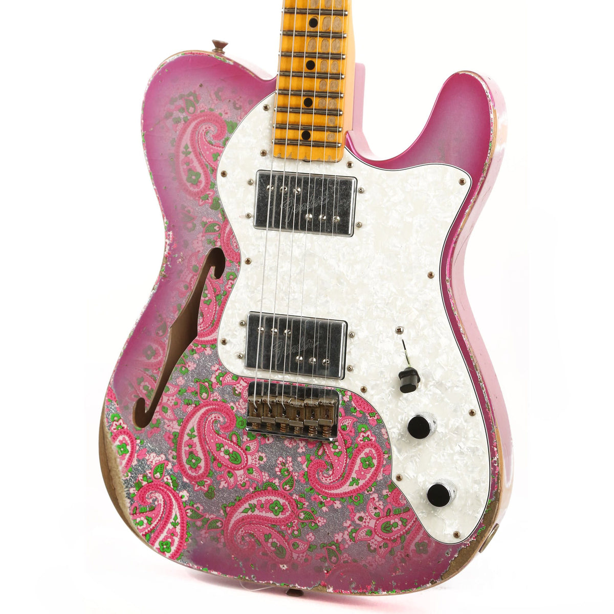 Fender Custom Shop '72 Tele Thinline Heavy Relic Pink Paisley 2020 Limited Edition — 7