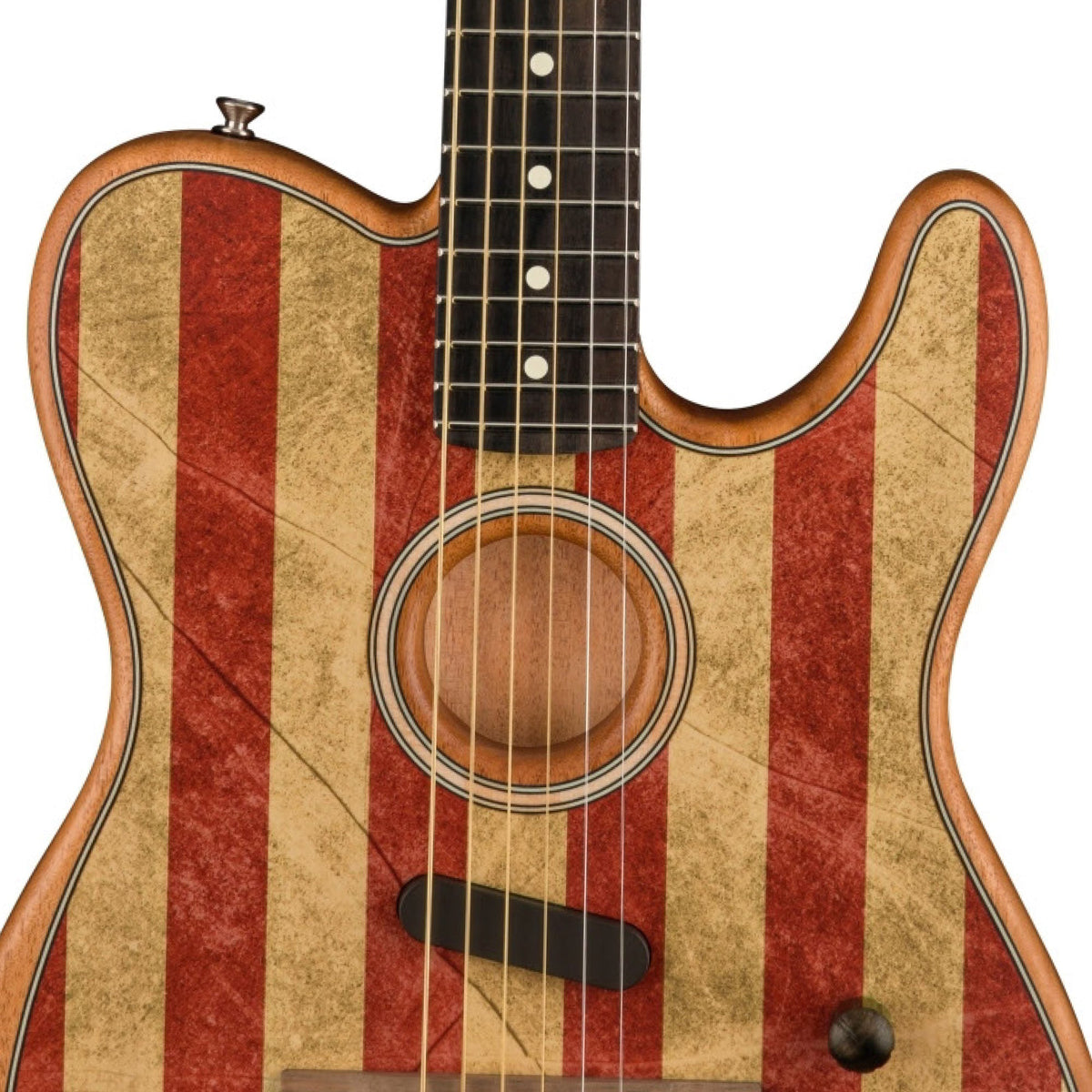 Fender American Acoustasonic Telecaster Limited Edition Flag Print — 4