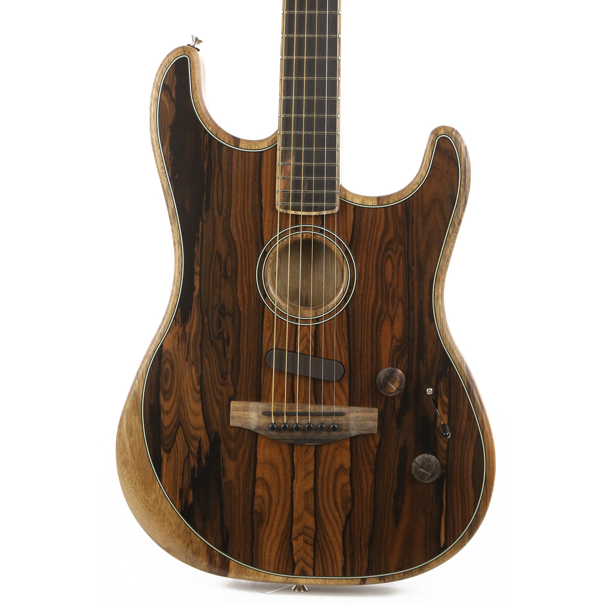 Fender American Acoustasonic Stratocaster Guitar Ziricote | The