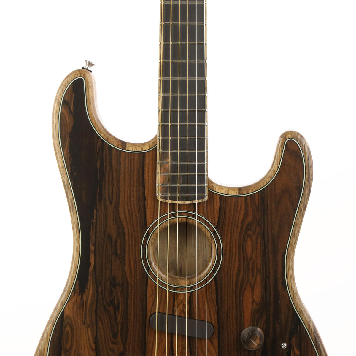 Fender American Acoustasonic Stratocaster Guitar Ziricote — 6