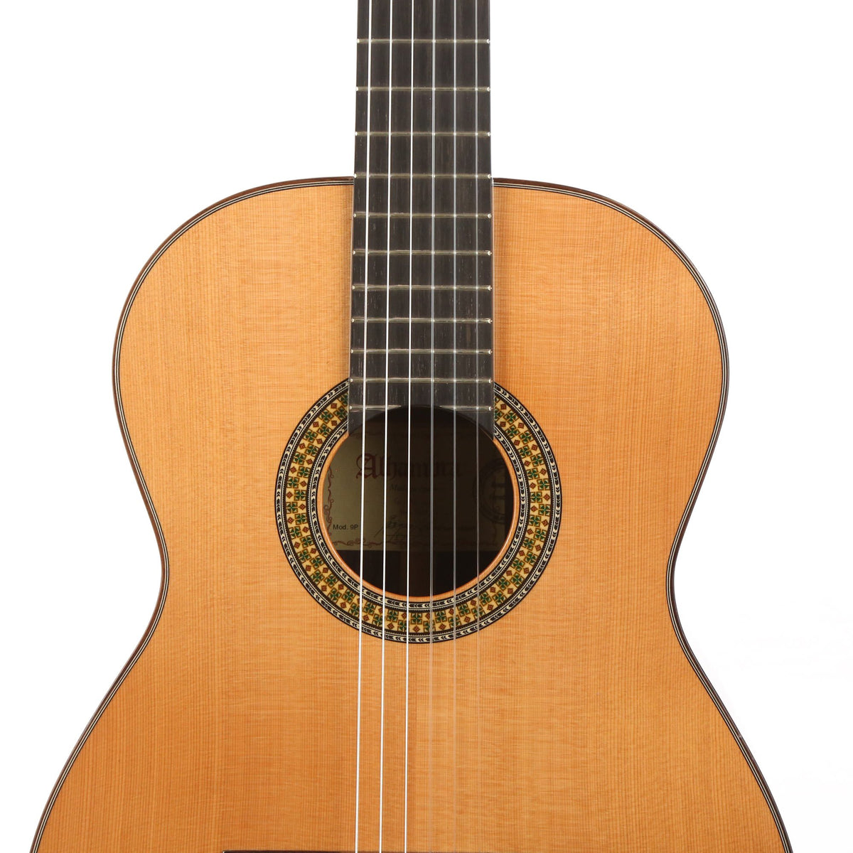 Alhambra 9P Classical Nylon String Acoustic Guitar Natural Used — 6