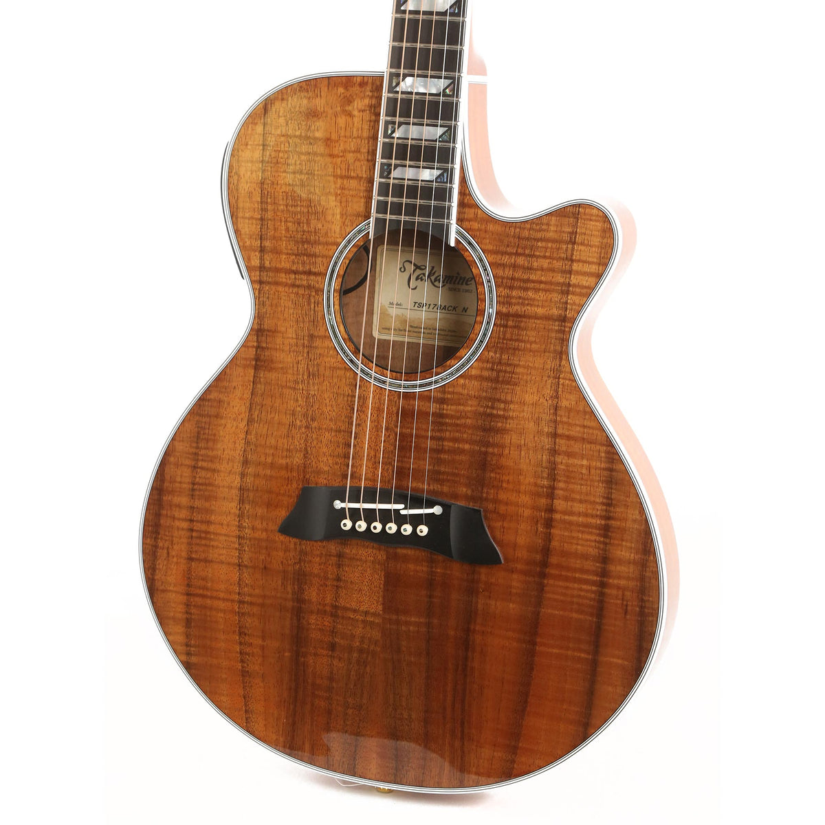 Takamine TSP178ACKN Thinline Acoustic-Electric Koa Used — 7