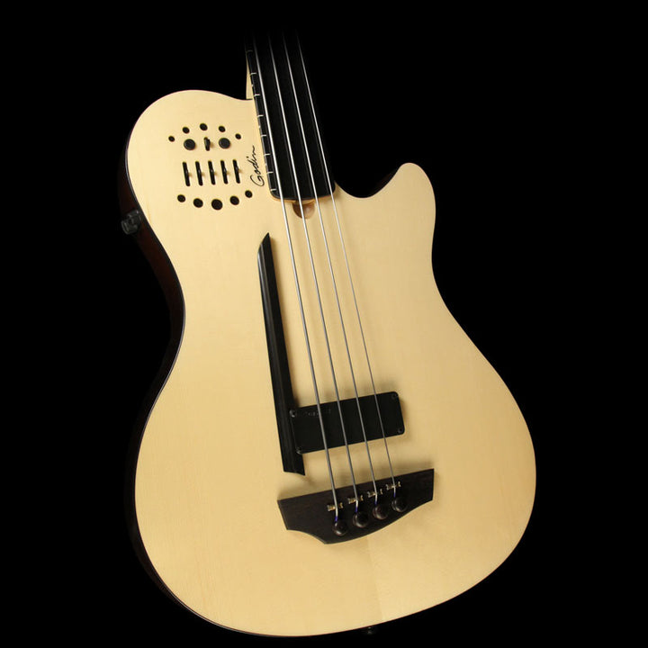 Used Godin A4 Ultra Fretless Electric Bass Natural