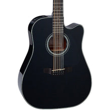 Takamine GD30CE-12 BLK 12-String Dreadnought Cutaway Acoustic-Electric Black