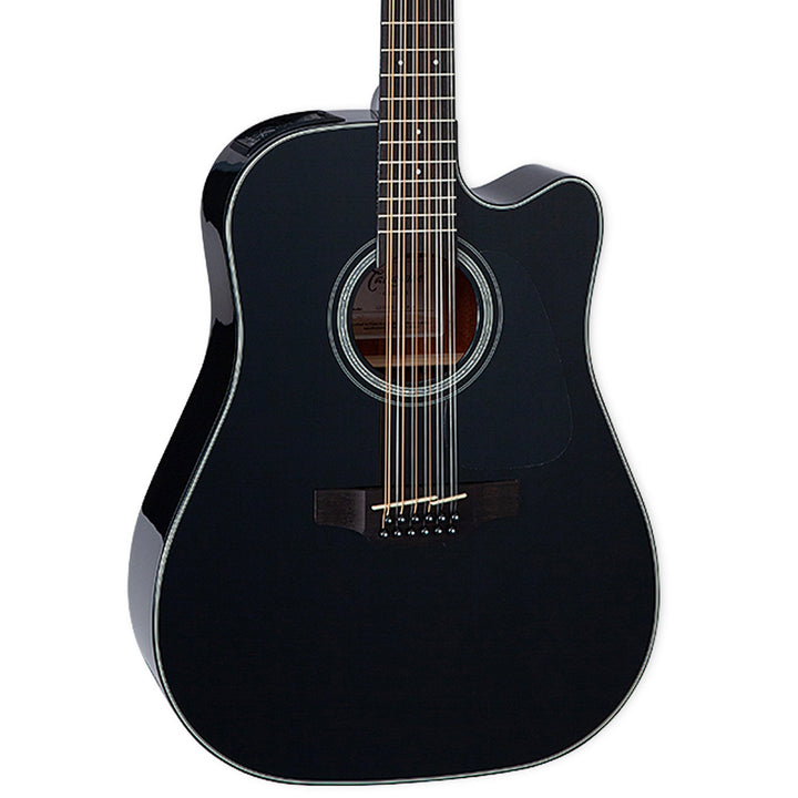 Takamine GD30CE-12 BLK 12-String Dreadnought Cutaway Acoustic-Electric Black