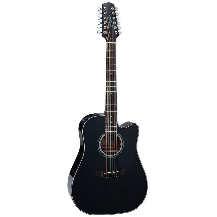Takamine GD30CE-12 BLK 12-String Dreadnought Cutaway Acoustic-Electric Black