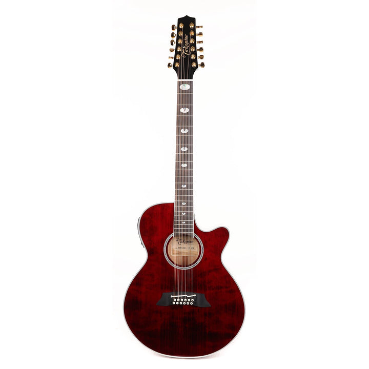 Takamine TSP158C-12 STR Thinline 12-String Acoustic-Electric See-Through Red