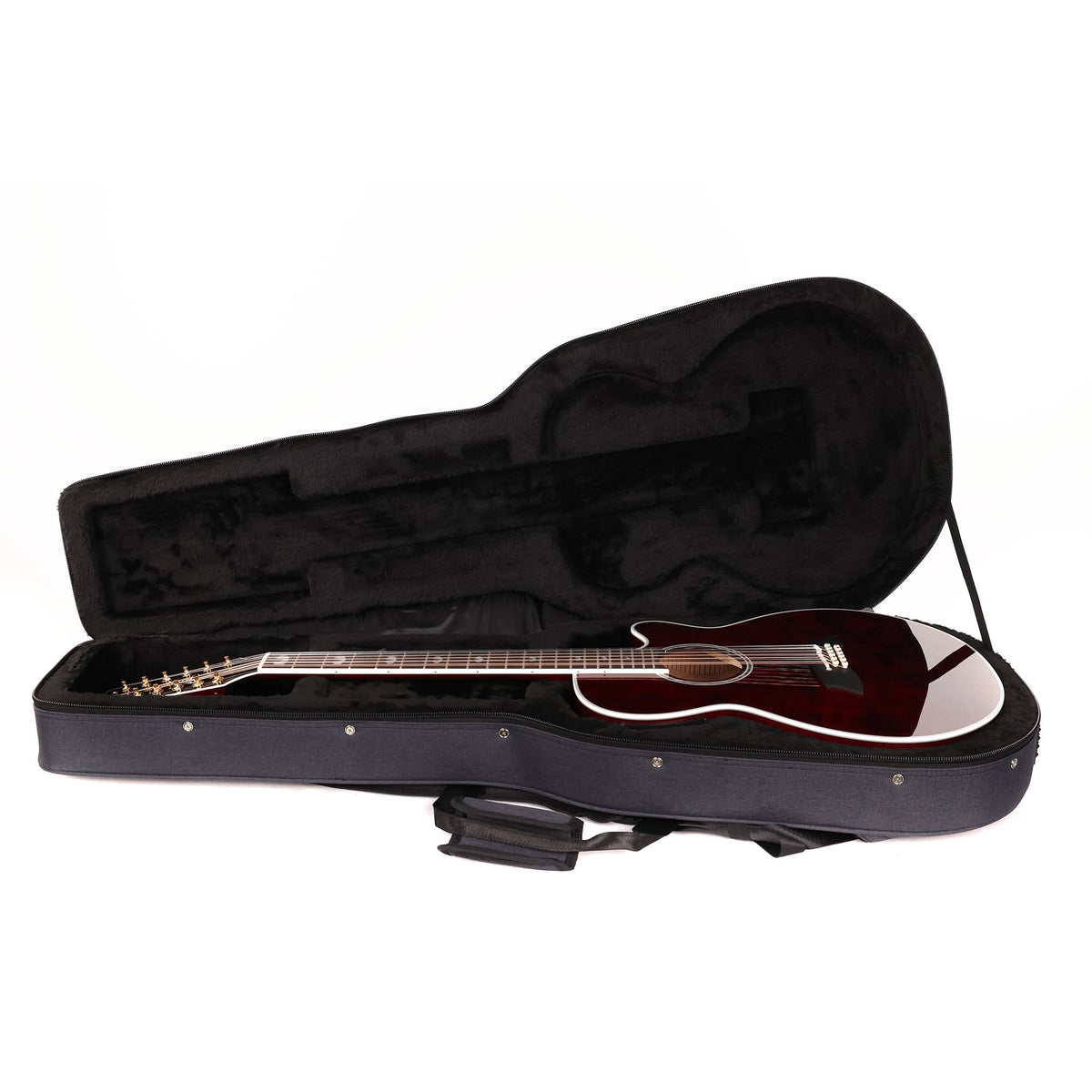 Takamine TSP158C-12 STR Thinline 12-String Acoustic-Electric See-Through Red — 9