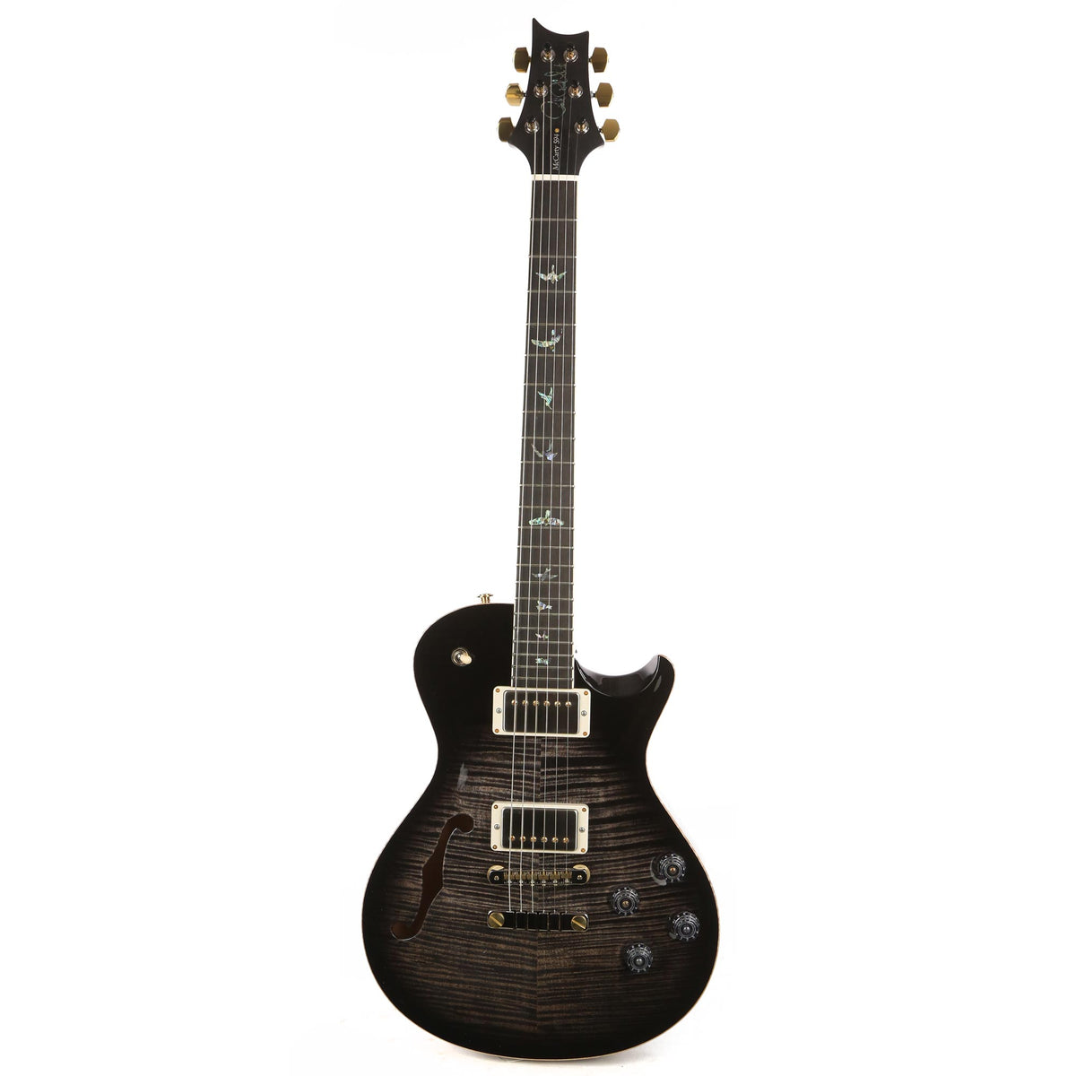 PRS McCarty 594 Singlecut Semi-Hollow Artist Package Charcoal Smokeburst — 2