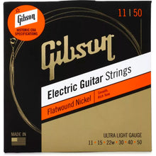 Gibson Flatwound Electric Guitar Strings Ultra Light 11-50