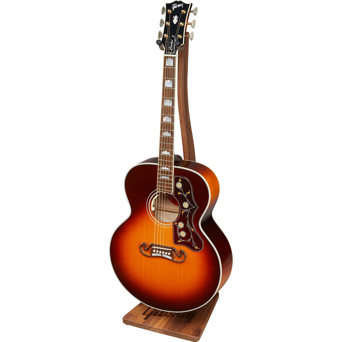 Gibson Handcrafted Wooden Guitar Stand Walnut | The Music Zoo