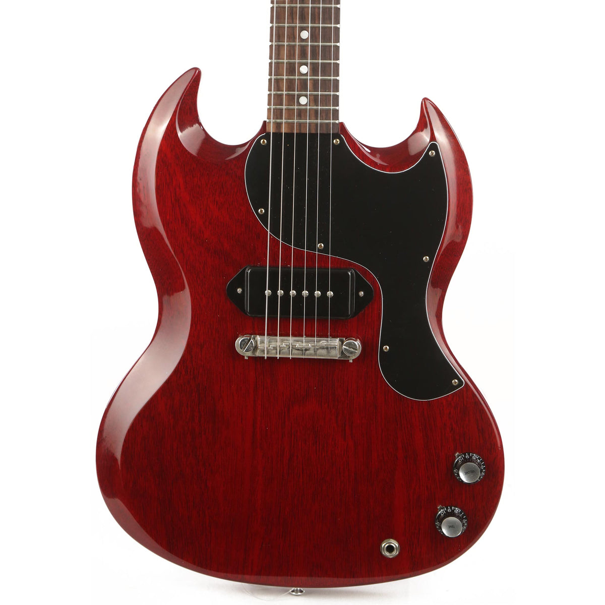 Gibson Custom Shop 1963 SG Junior Reissue Lightning Bar VOS Cherry Red — 1