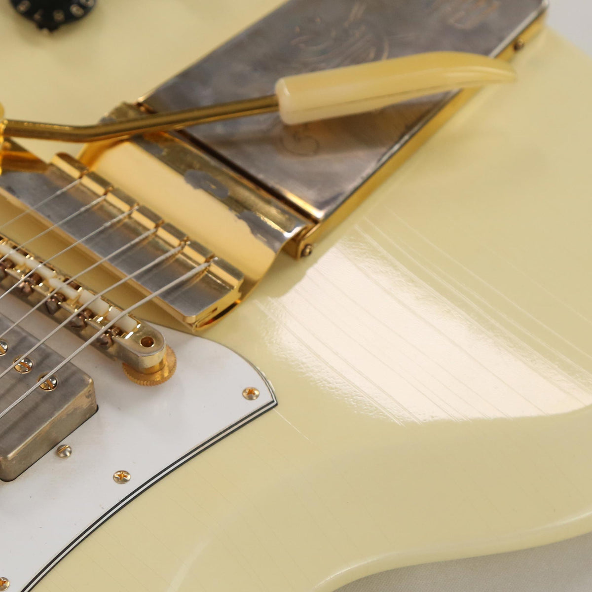 Gibson Custom Shop Jimi Hendrix 1967 SG Custom Aged Polaris White — 8