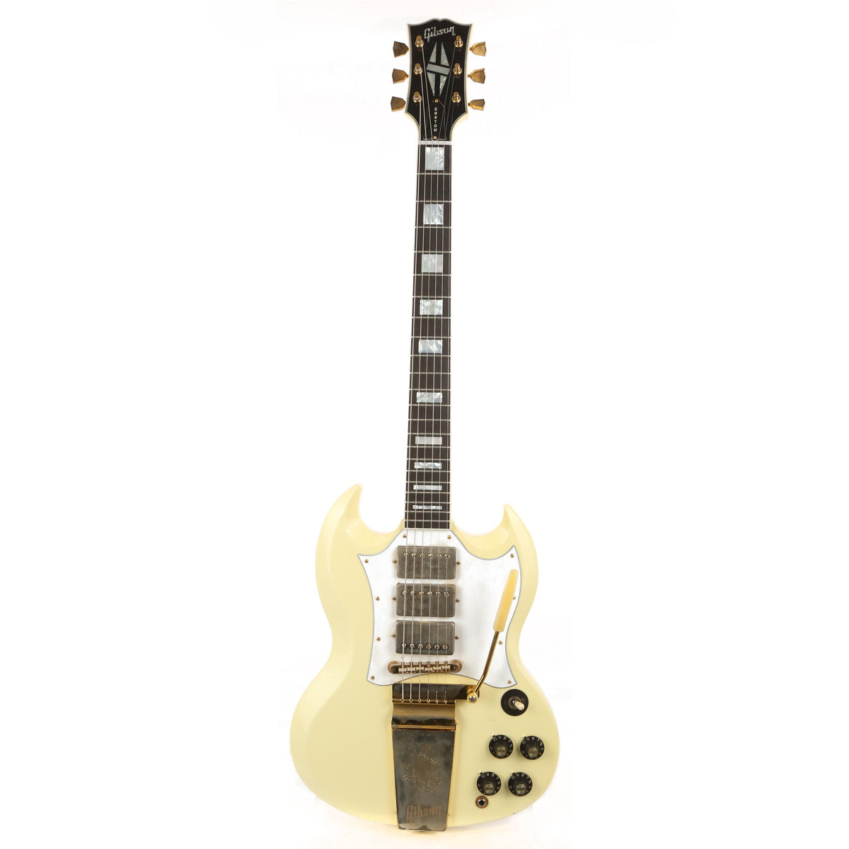Gibson Custom Shop Jimi Hendrix 1967 SG Custom Aged Polaris White — 2