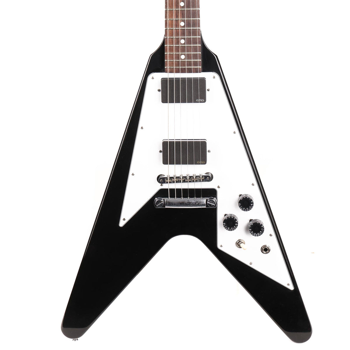 Gibson Custom Shop 1967 Flying V Ebony VOS with EMGs Made 2 Measure — 1