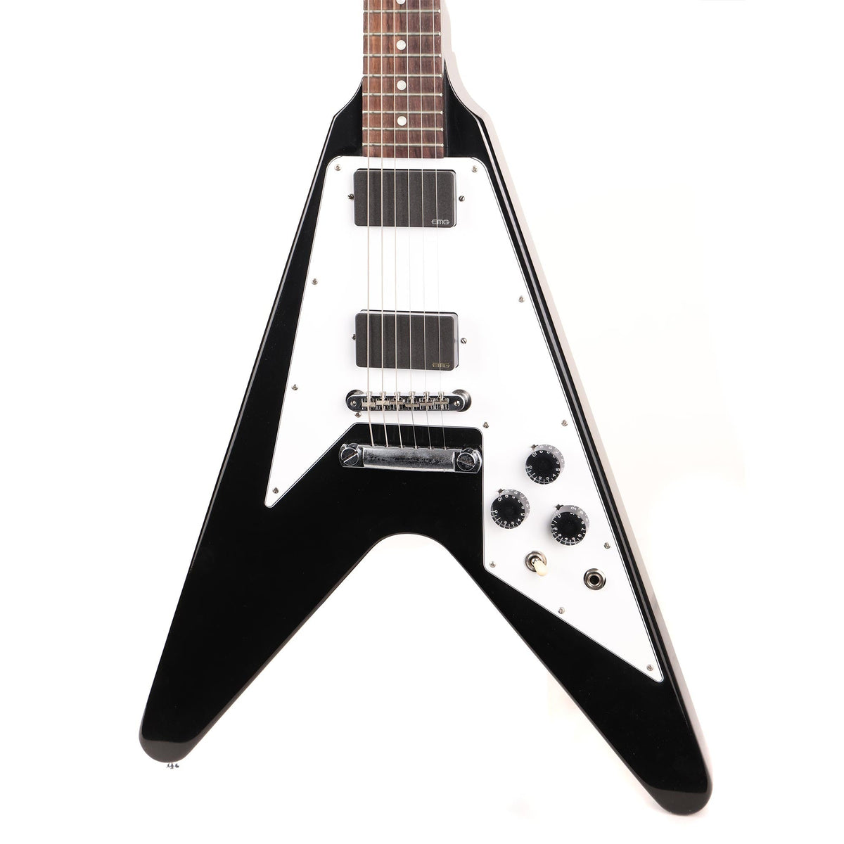 Gibson Custom Shop 1967 Flying V Ebony VOS with EMGs Made 2 Measure — 7