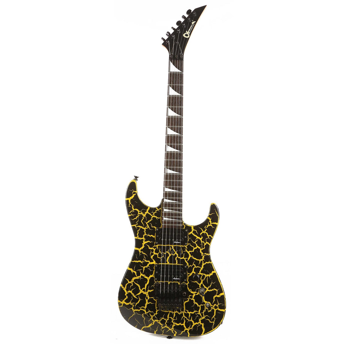 Charvel DK-085-HH Yellow Crackle Used | The Music Zoo