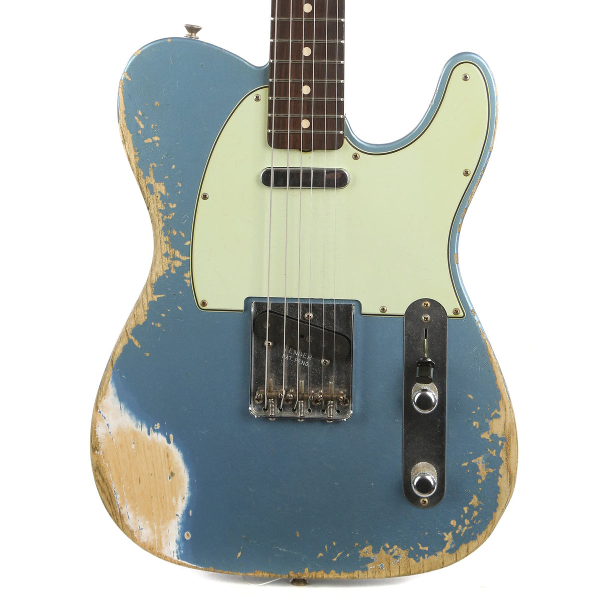 Fender Custom Shop 1963 Telecaster Heavy Relic Super Faded Aged Lake Placid Blue 2018 — 1