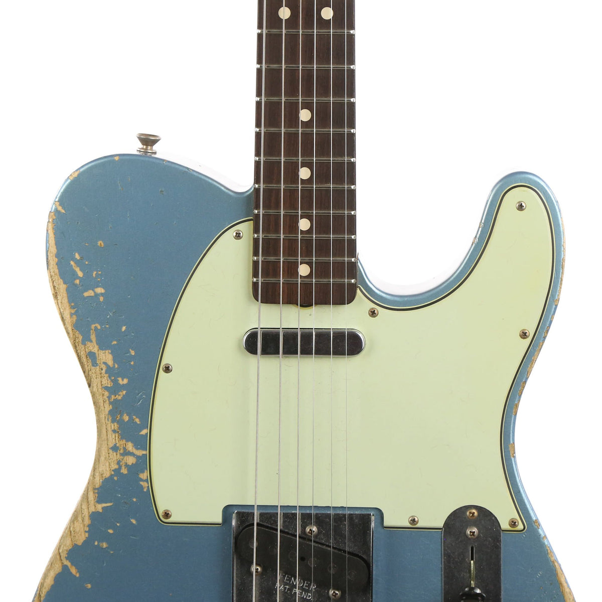 Fender Custom Shop 1963 Telecaster Heavy Relic Super Faded Aged Lake Placid Blue 2018 — 6