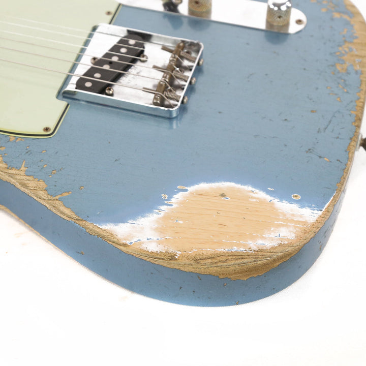 Fender Custom Shop 1963 Telecaster Heavy Relic Super Faded Aged Lake Placid Blue 2018