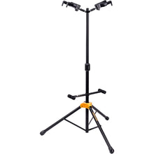 Hercules GS422BPLUS Universal AutoGrip Duo Guitar Stand with Foldable Backrest