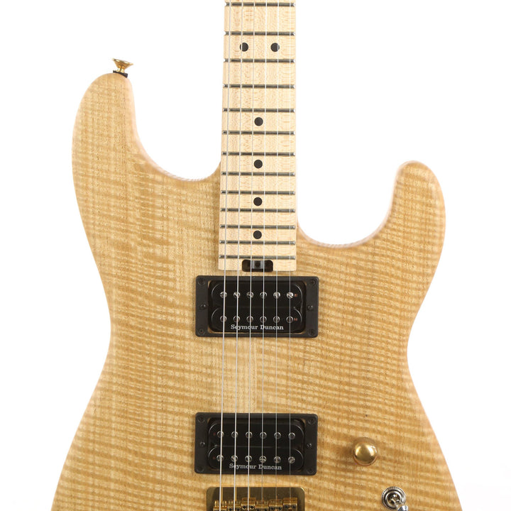 Charvel Custom Shop Flame Sassafras San Dimas Hardtail HH Natural Oil 2019