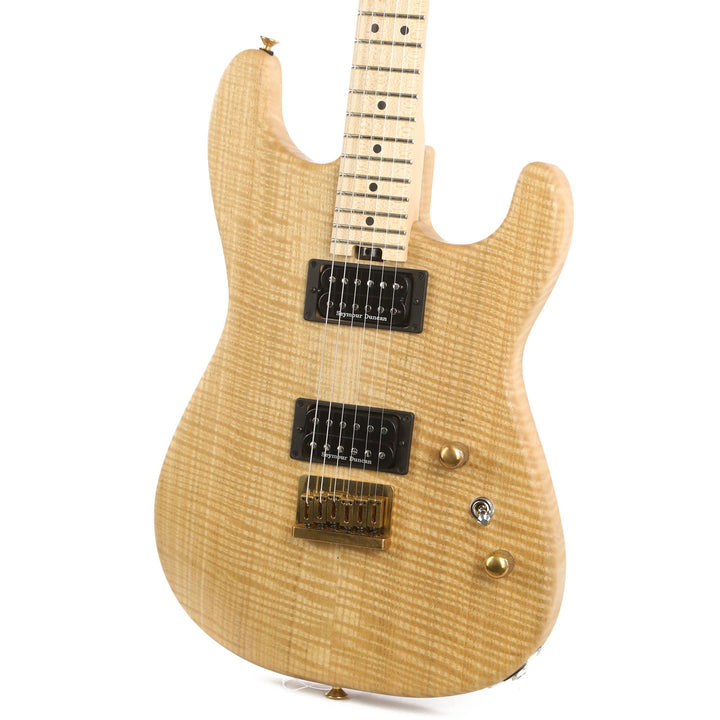 Charvel Custom Shop Flame Sassafras San Dimas Hardtail HH Natural Oil 2019