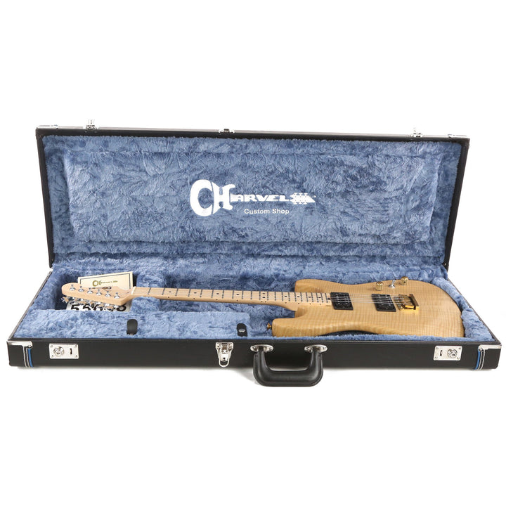 Charvel Custom Shop Flame Sassafras San Dimas Hardtail HH Natural Oil 2019