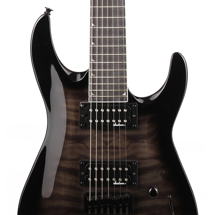 Jackson JS Series Dinky Arch Top JS22Q-7 DKA HT Amaranth Fingerboard Transparent Black Burst