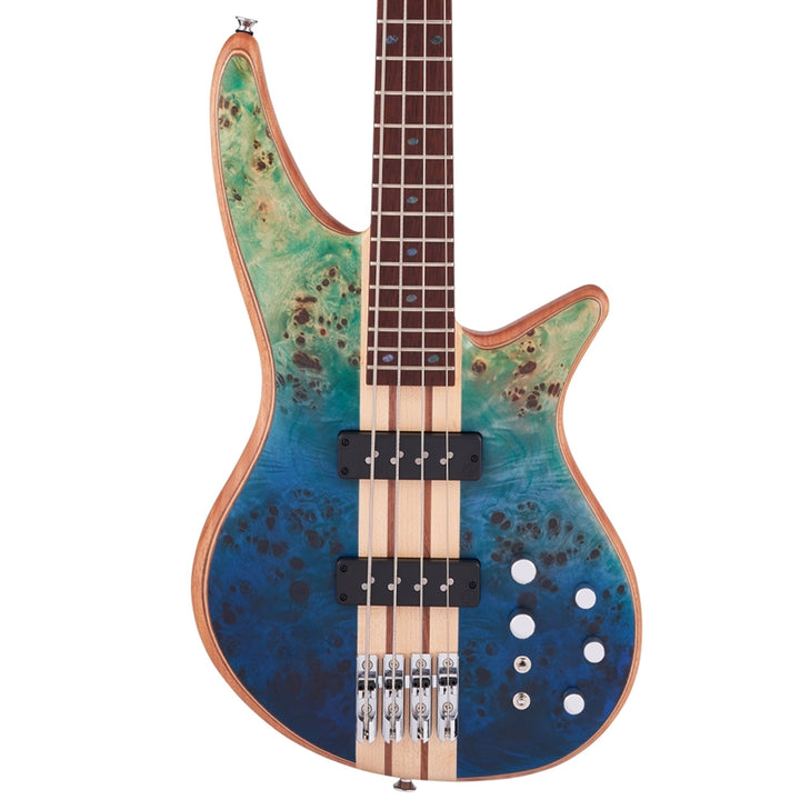 Jackson Pro Series Spectra Bass SBP IV Caramelized Jatoba Fingerboard Caribbean Blue Used