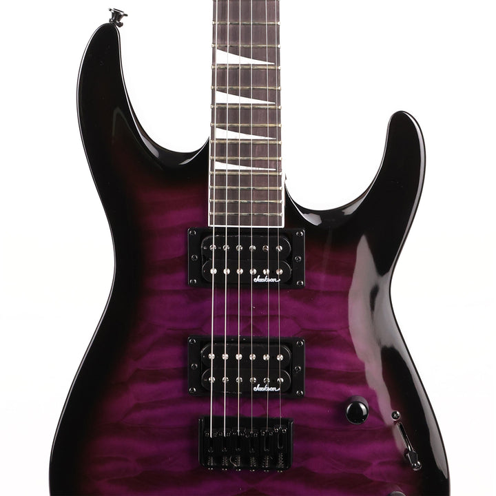 Jackson JS Series Dinky Arch Top JS32Q DKA HT Amaranth Fingerboard Transparent Purple Burst