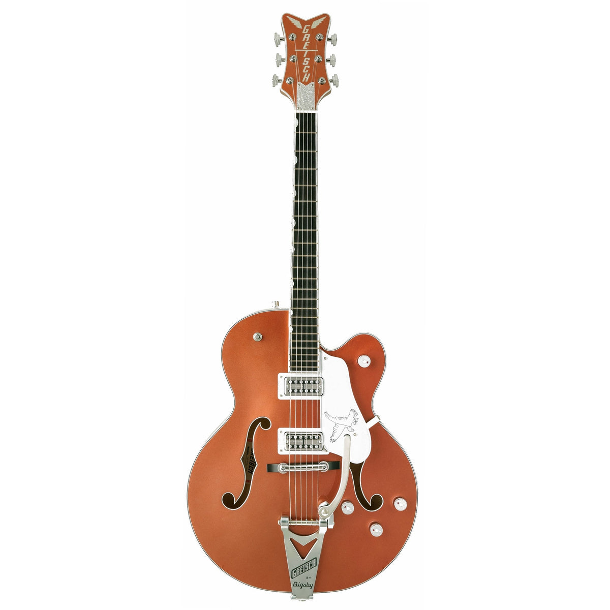 Gretsch G6136T Limited Edition Falcon with Bigsby Ebony Fingerboard Two-Tone Copper/Sahara Metallic — 2