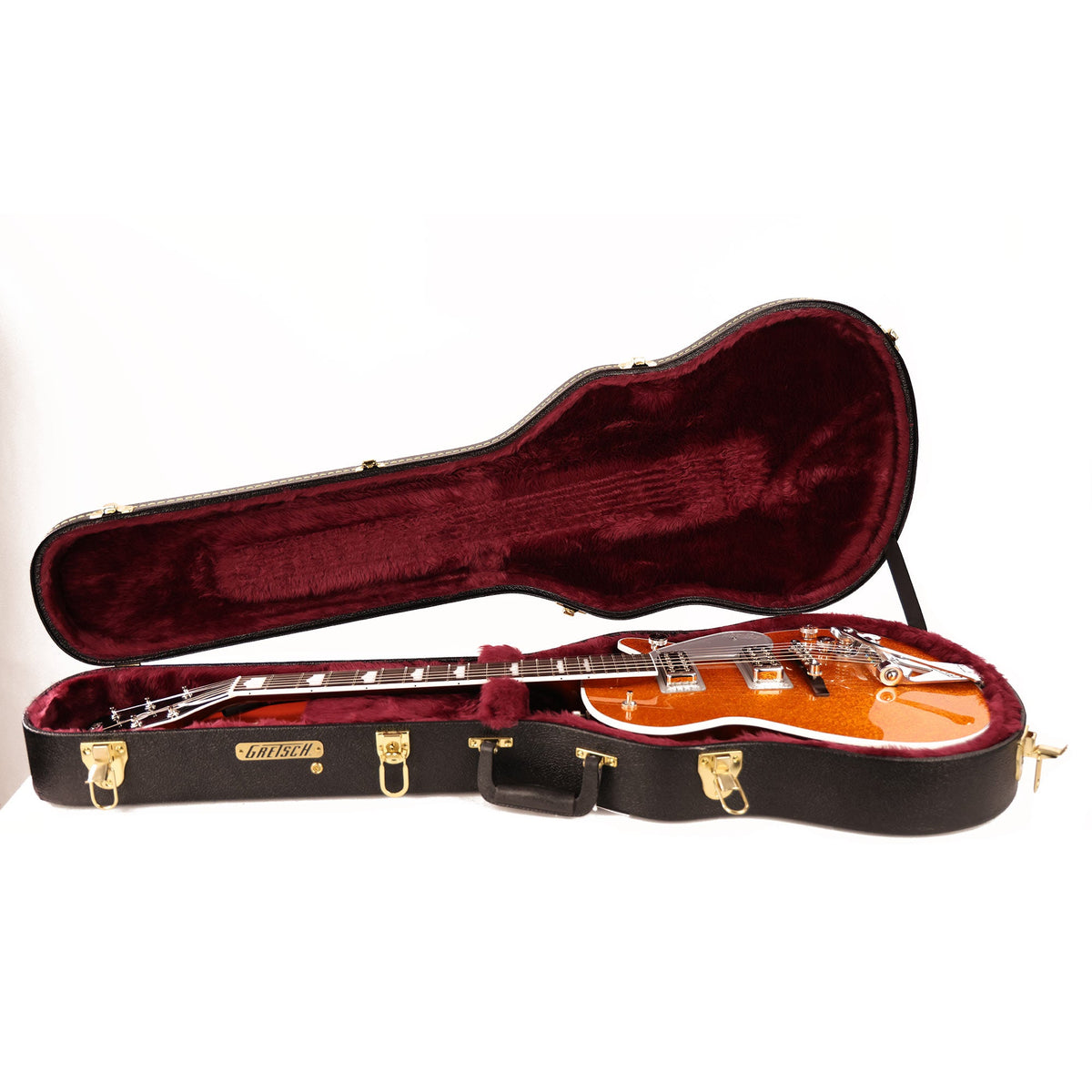 Gretsch G6129T-89VS Vintage Select ‘89 Sparkle Jet with Bigsby Rosewood Fingerboard Gold Sparkle — 7