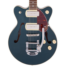 Gretsch G2655T-P90 Streamliner Center Block Jr. Double-Cut P90 with Bigsby Laurel Fingerboard Two-Tone Midnight Sapphire and Vintage Mahogany Stain Used