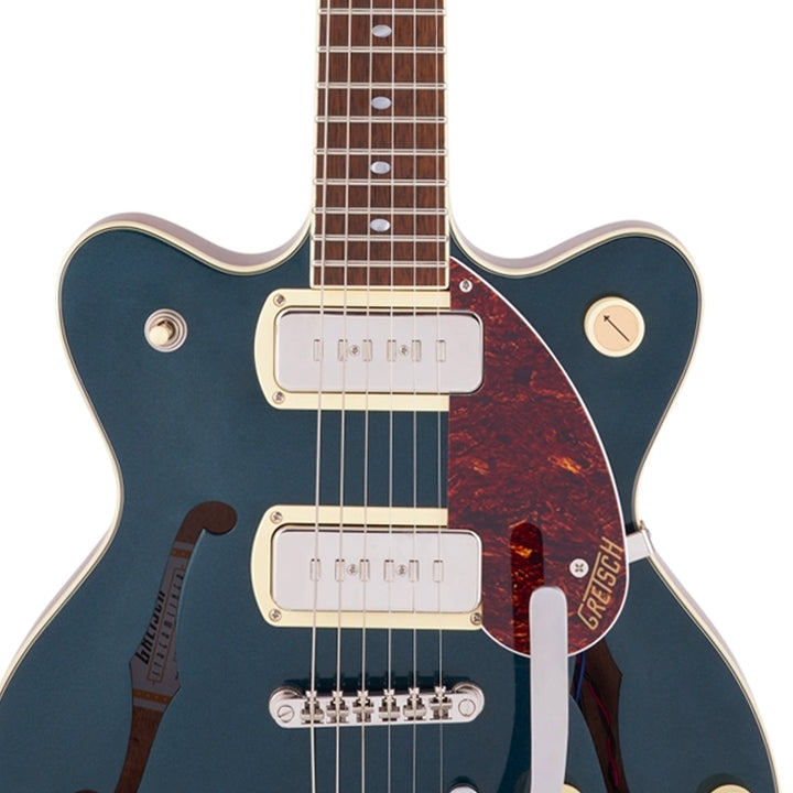 Gretsch G2655T-P90 Streamliner Center Block Jr. Double-Cut P90 with Bigsby Laurel Fingerboard Two-Tone Midnight Sapphire and Vintage Mahogany Stain Used