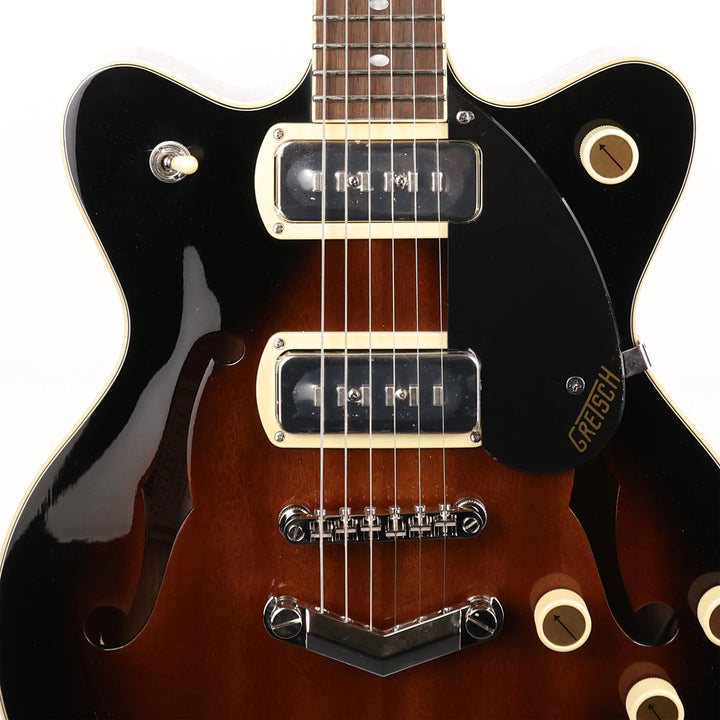 Gretsch G2655-P90 Streamliner Center Block Jr. Double-Cut P90 with V-Stoptail Brownstone Used