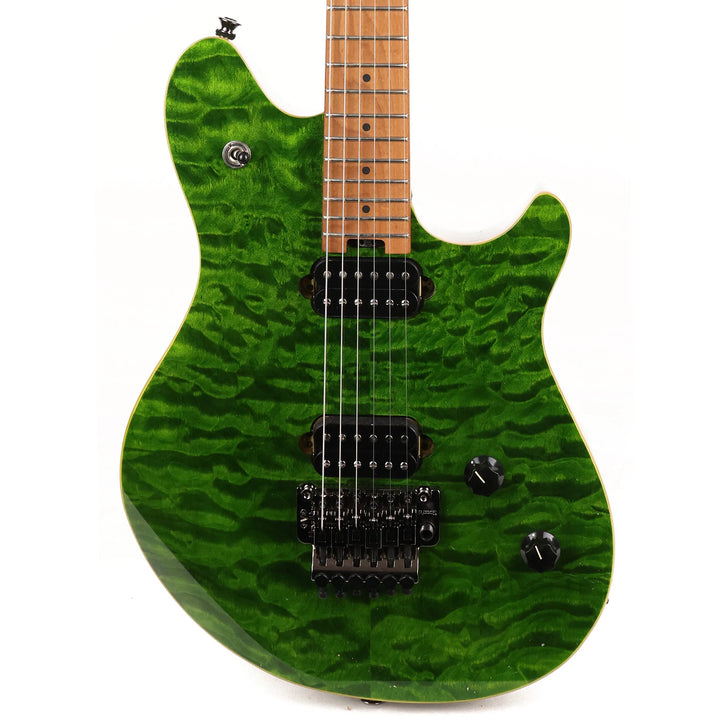 EVH Wolfgang Standard QM Baked Maple Fingerboard Transparent Green