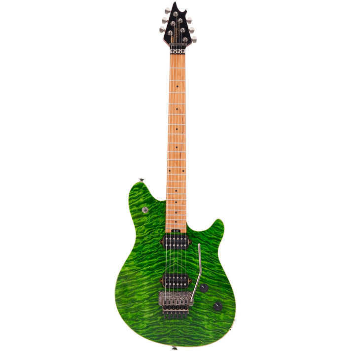 EVH Wolfgang Standard QM Baked Maple Fingerboard Transparent Green Used