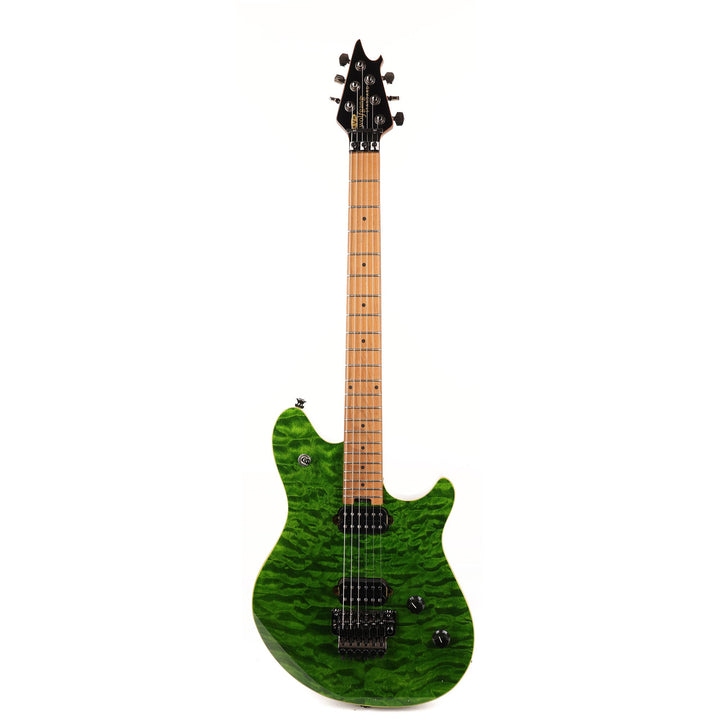 EVH Wolfgang Standard QM Baked Maple Fingerboard Transparent Green