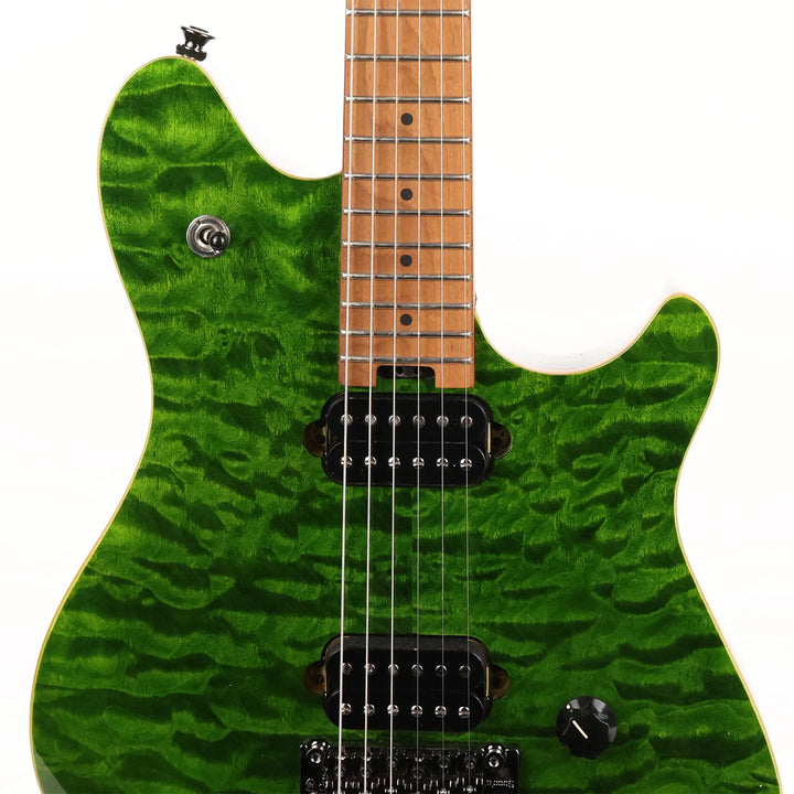 EVH Wolfgang Standard QM Baked Maple Fingerboard Transparent Green