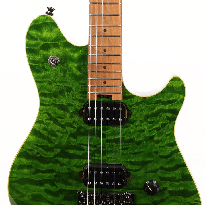 EVH Wolfgang Standard QM Baked Maple Fingerboard Transparent Green