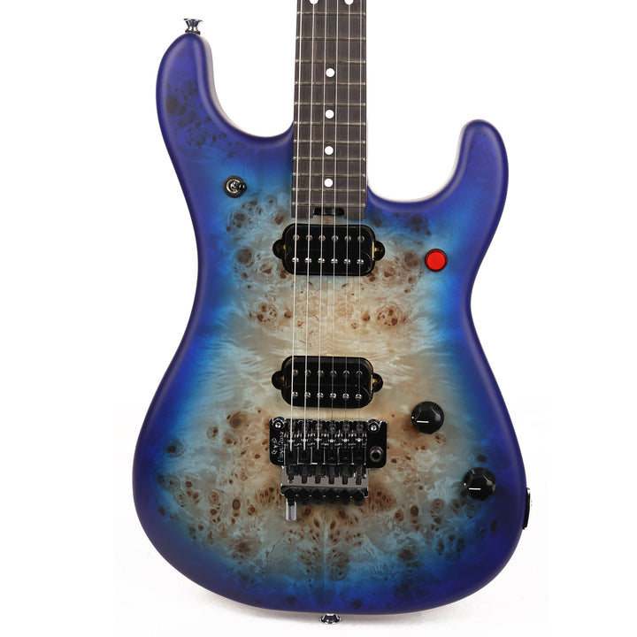 EVH 5150 Series Deluxe Poplar Burl Ebony Fingerboard Aqua Burst