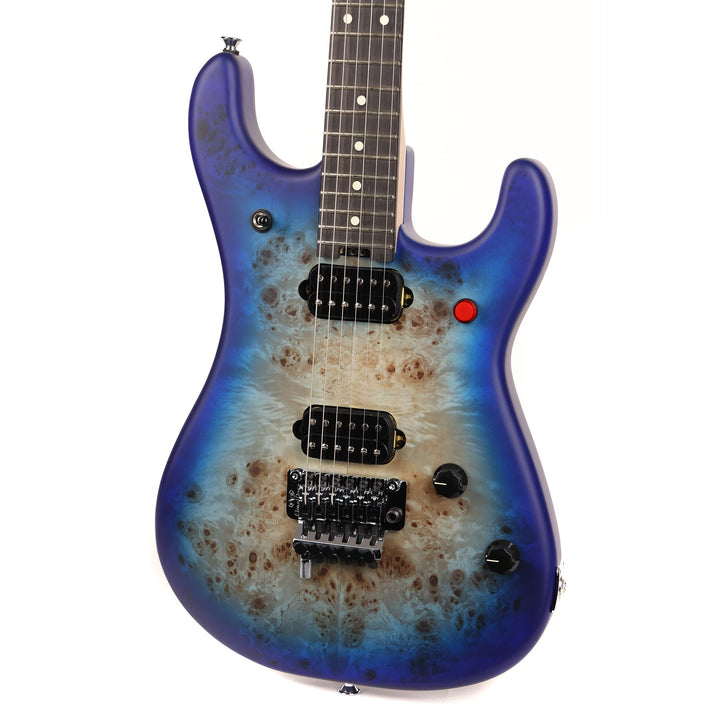 EVH 5150 Series Deluxe Poplar Burl Ebony Fingerboard Aqua Burst Used